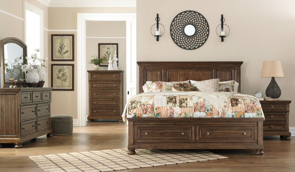 Flynnter Panel Bed with Storage