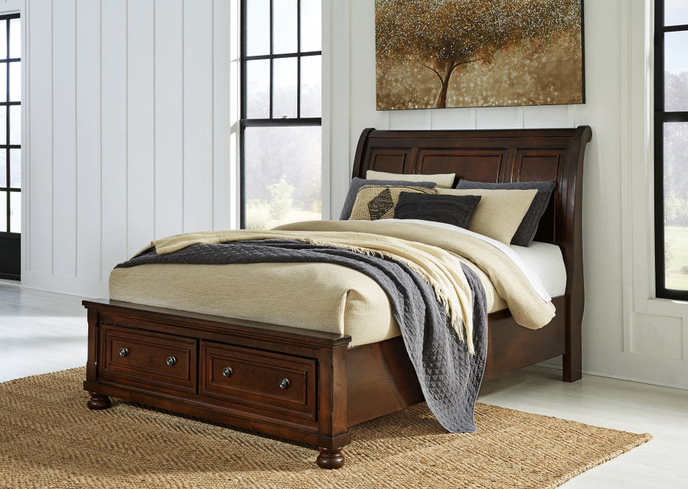 Porter Sleigh Bed with Storage