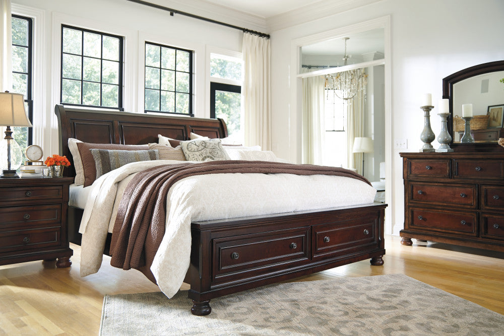 Porter Sleigh Bed with Storage