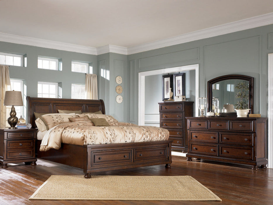 Porter Sleigh Bed with Storage