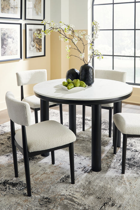 Xandrum Dining Table and 4 Chairs