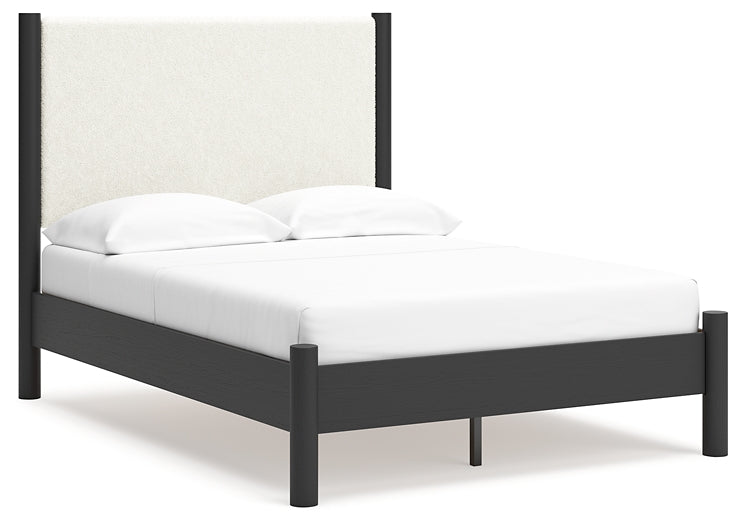 Cadmori  Upholstered Panel Bed