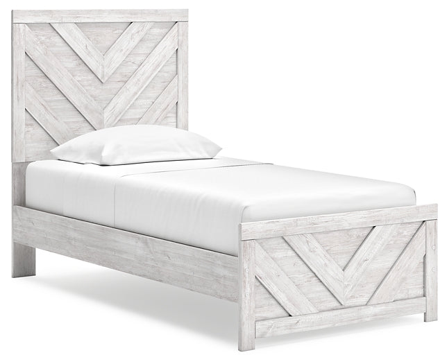 Cayboni Twin Panel Bed with Dresser and Nightstand