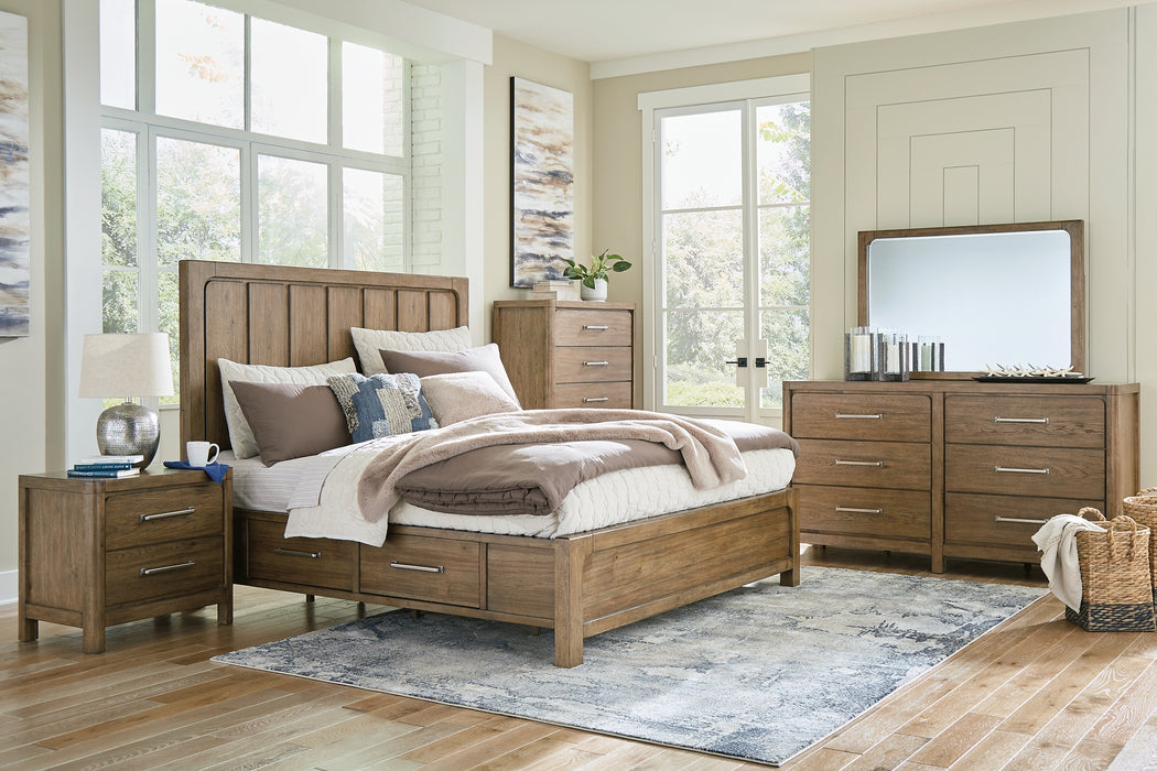 Cabalynn California King Panel Bed with Dresser and Nightstand