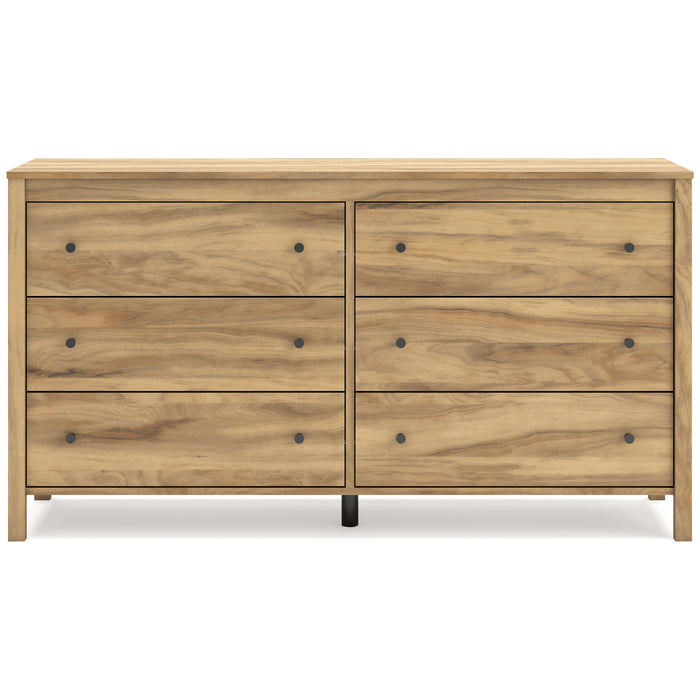 Bermacy Queen Platform Panel Bed with Dresser