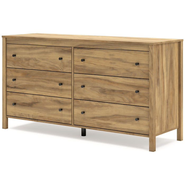 Bermacy Queen Platform Panel Bed with Dresser