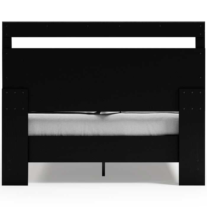 Finch Queen Panel Platform Bed with Dresser, Chest and Nightstand