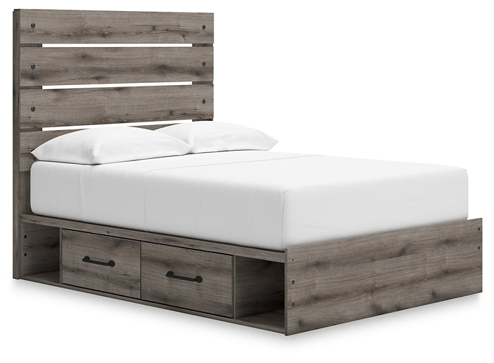 Graystorm Full Panel Storage Bed