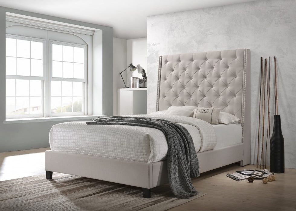 Chantilly-Khaki Queen Bed