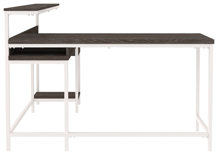 Dorrinson L-Desk with Storage.