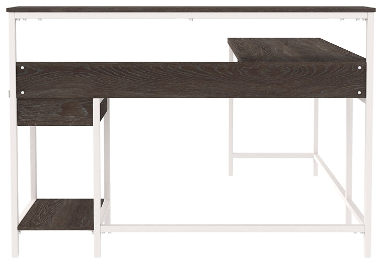 Dorrinson L-Desk with Storage.