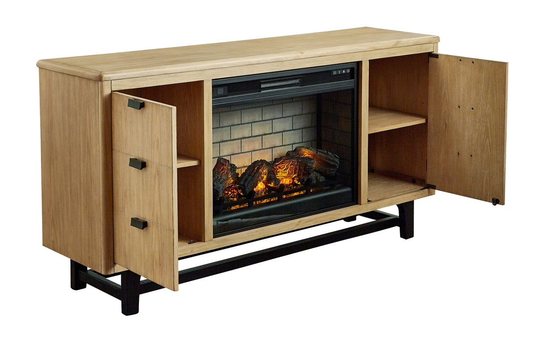 Freslowe TV Stand with Electric Fireplace