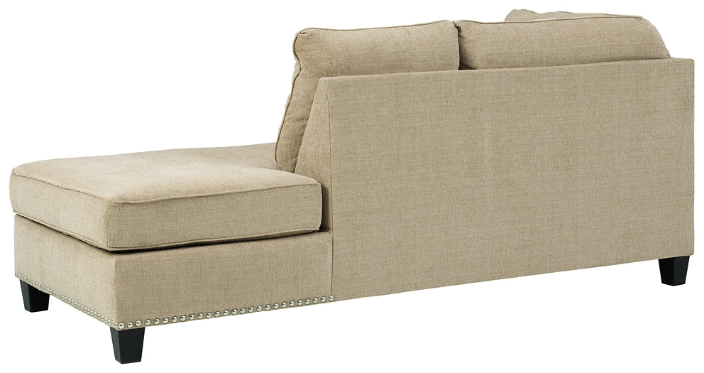 Dovemont 2-Piece Sectional with Chair and Ottoman.