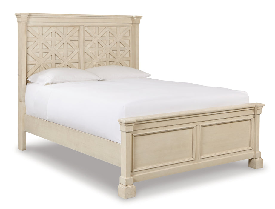 Bolanburg Queen Panel Bed with Mirrored Dresser