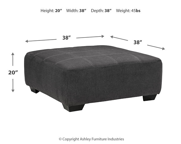 Ambee Oversized Accent Ottoman.