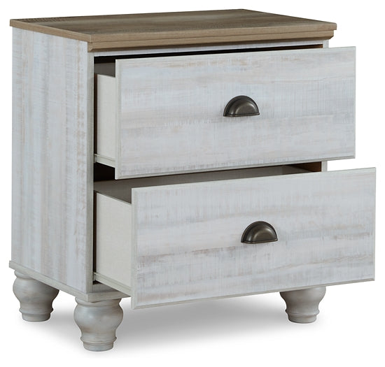 Haven Bay Queen Panel Storage Bed with Mirrored Dresser, Chest and Nightstand